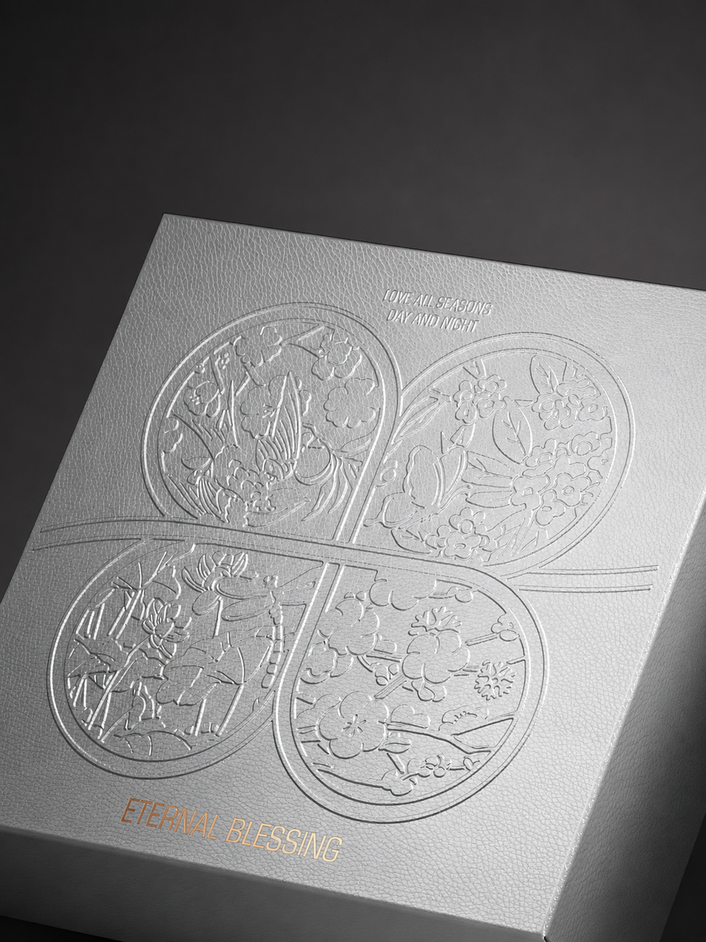 Top & Bottom Box Gift Box with Gold Foil & Embossing