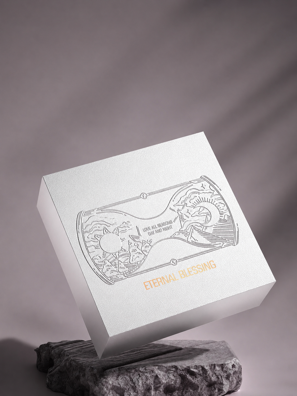 Top & Bottom Box Gift Box with Gold Foil & Embossing