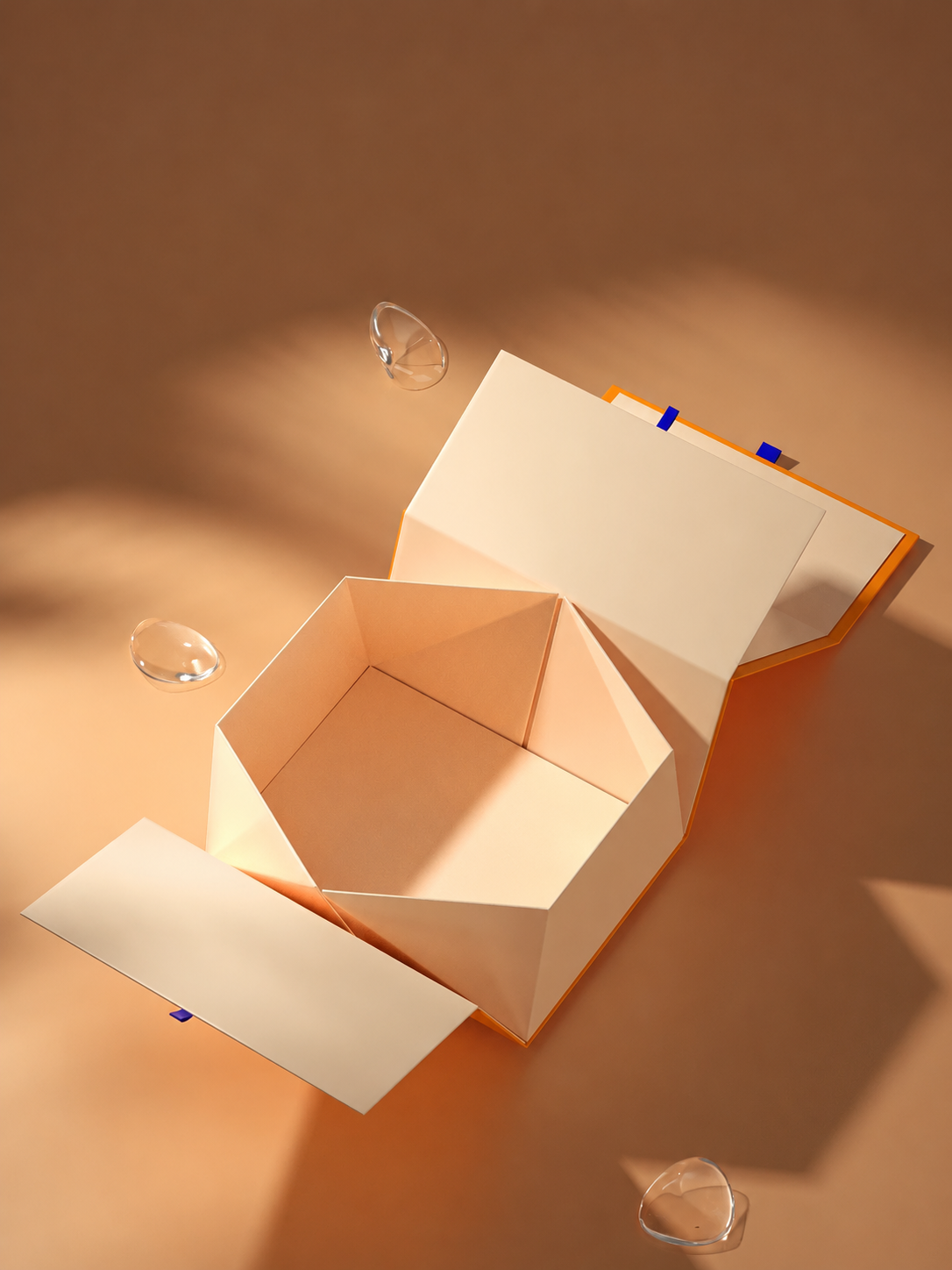 Custom Foldable Book Style Box | 8.6" × 7.8" × 2"