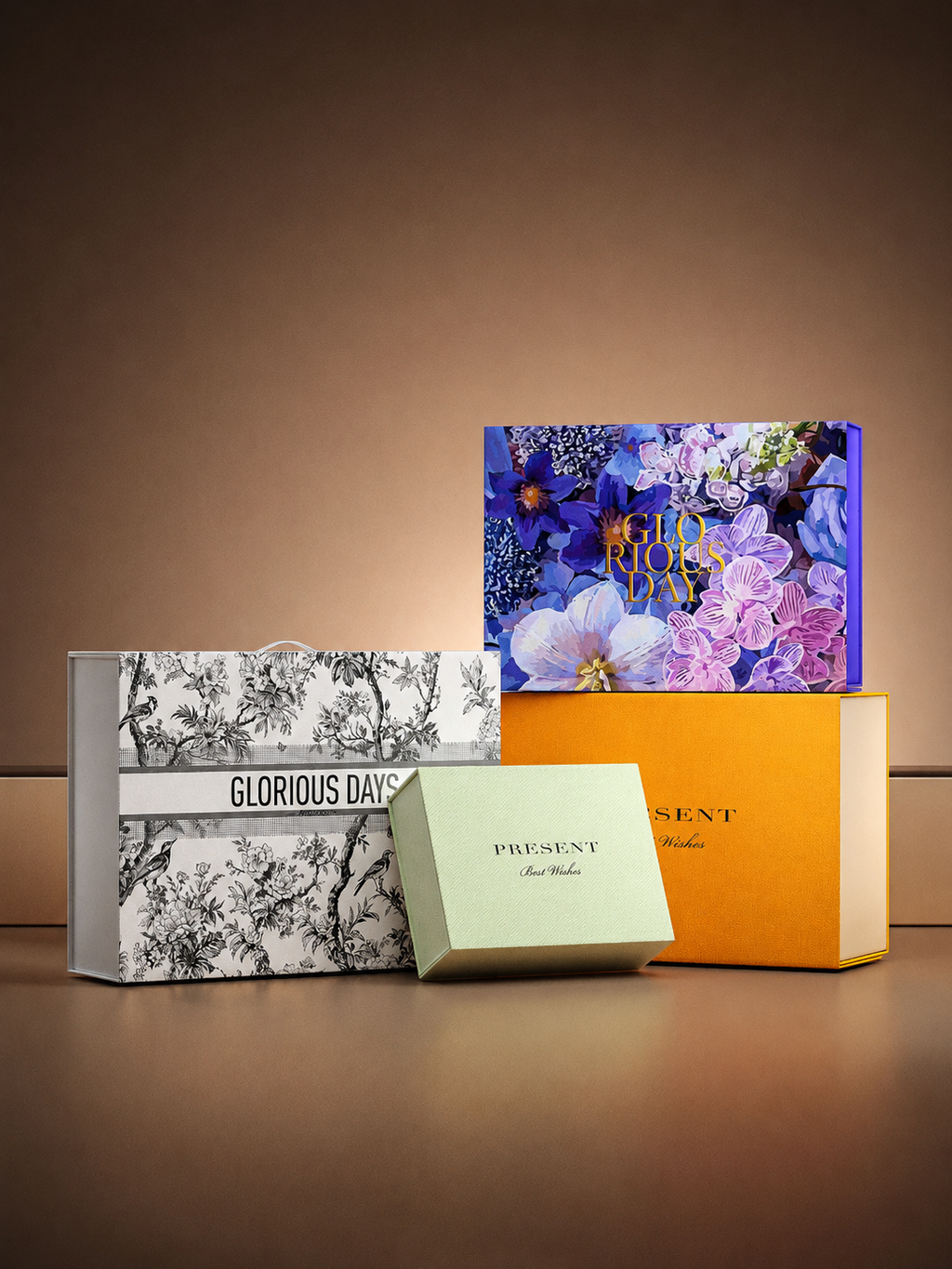 Custom Foldable Book Style Box | Four Size