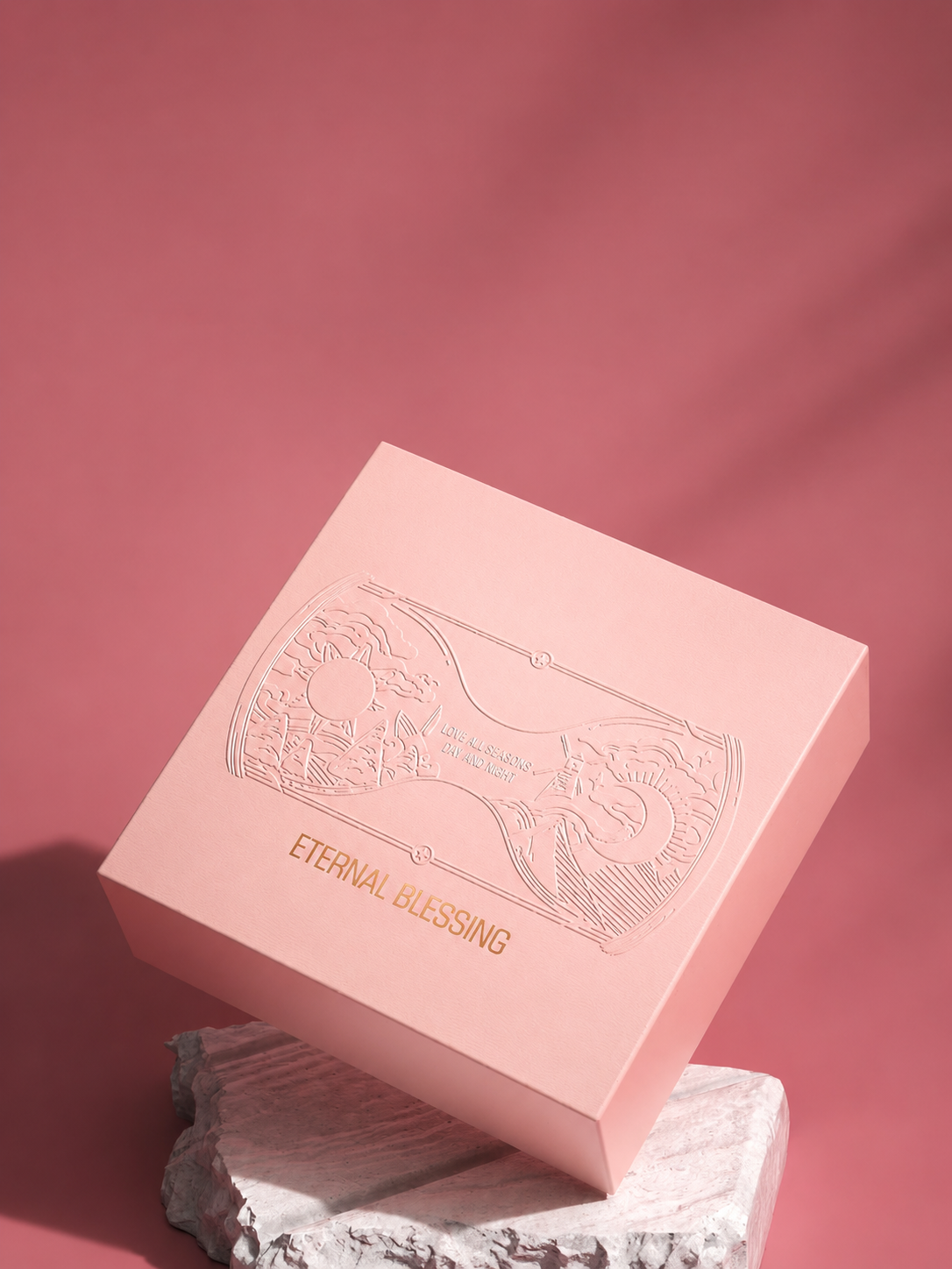 Top & Bottom Box Gift Box with Gold Foil & Embossing